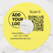 シンプルq rコーミニマルド追加ロゴスキャンコード名we ワイングラスタグ (裏面)