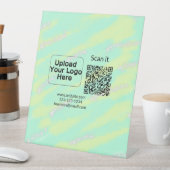 シンプルq rコーミニマルド追加ロゴスキャンコード名we 台座サイン (インサイチュ)