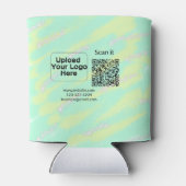 シンプルq rコーミニマルド追加ロゴスキャンコード名we 缶クーラー (裏面)