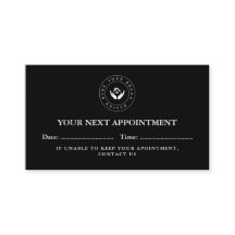 シンプルQRエレガントコードとロゴアポイントメントカード