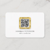 シンプルQRコモダンード 名刺 (正面)