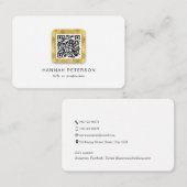 シンプルQRコモダンード 名刺 (正面/裏面)