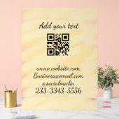 シンプルQRコーカスタムド名の追加文字クラシック アクリルサイン (ウェディング)