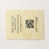 シンプルQRコーカスタムド名の追加文字クラシック ジグソーパズル (横)