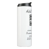 シンプルQRコーカスタムド名の追加文字クラシック タンブラー (回転左)