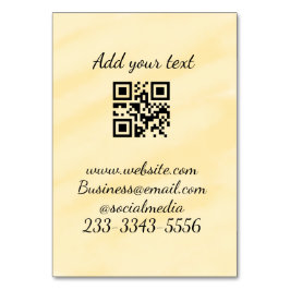 シンプルQRコーカスタムド名の追加文字クラシック テーブルナンバー