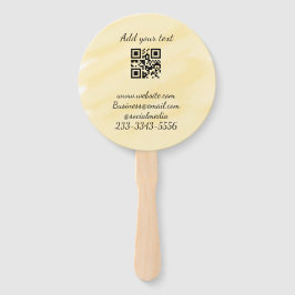 シンプルQRコーカスタムド名の追加文字クラシック ハンドファン