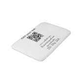 シンプルQRコーカスタムド名の追加文字クラシック バスマット (アングル)