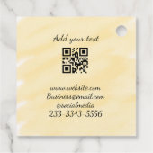 シンプルQRコーカスタムド名の追加文字クラシック フェイバータグ (裏面)