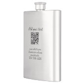 シンプルQRコーカスタムド名の追加文字クラシック フラスク (左)