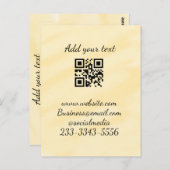 シンプルQRコーカスタムド名の追加文字クラシック ポストカード (正面/裏面)