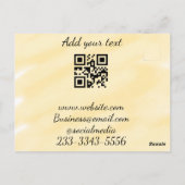 シンプルQRコーカスタムド名の追加文字クラシック ポストカード (裏面)