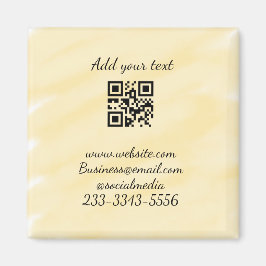 シンプルQRコーカスタムド名の追加文字クラシック マグネット