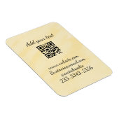 シンプルQRコーカスタムド名の追加文字クラシック マグネット (右側)