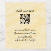 シンプルQRコーカスタムド名の追加文字クラシック ワインラベル (シングルラベル)