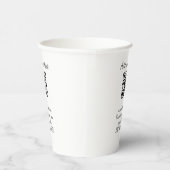 シンプルQRコーカスタムド名の追加文字クラシック 紙コップ (右)