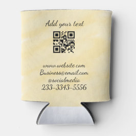 シンプルQRコーカスタムド名の追加文字クラシック 缶クーラー