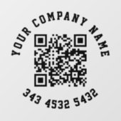 シンプルQRコードお客様のビジネスプロモーション ウィンドウサイン (シート)