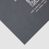 シンプルQRコードのテンプレート | ダークグレー 薄葉紙 (詳細)