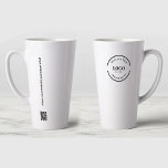 シンプルQRコードカスタム カフェラテマグ<br><div class="desc">このでブランドをシンプル宣伝するGiveaway Business Logo QRコードのカスタムラテMug.ギフト企業の、ギフト、ホリデーギフト、プロモーション商品に最適な本ラテマグは、あなたのビジネスのロゴとスキャン可能なQRコードを備えカスタムて、クライアントがあなたのウェブサイトやソーシャルメディアに接続するための簡単を作る。プロフェッショナルとお洒落デザインを持つマグは機能とスタイリッシュ両方で、日常使用やマーケティングキャンペーンの一部として理想的である。会社カスタマイズの詳細と一緒に永続的な印象を作る。連絡 info@lddesignloft.comもしこのデザインテンプレートのサポートが必要。©lddesignloft www.lddesignloft.com</div>