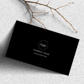 シンプルQrコードブラック&ホワイトのソーシャルメディアのロゴ 名刺