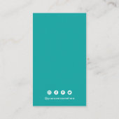 シンプルQRコードモダン 名刺 (裏面)