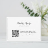 シンプルQRコード 出欠カード (スタンド正面)