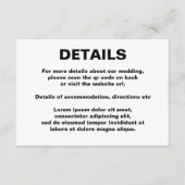 シンプルQRコー結婚ドレインボーラブハート エンクロージャーカード (正面)