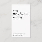 シンプルQRモダンコードありがとう 名刺 (正面)