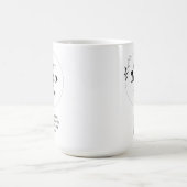 シンプルQRモダンコードおよび文字事業 コーヒーマグカップ (中央)