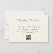 シンプルQR結婚コードWebサイト 出欠カード (正面)