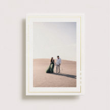 シンプルRadiance Wedding Save the Date金ゴールド