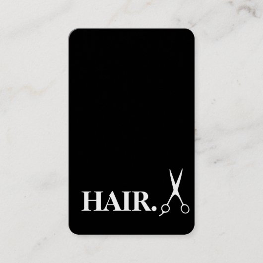 シンプルRazor金ゴールドブレード理容師名刺 名刺 (正面)