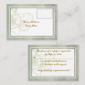 シンプルRSVPエレガントカード エンクロージャーカード (正面/裏面)