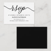 シンプルRSVP エンクロージャーカード (正面/裏面)