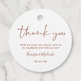 シンプルRust You Rust and 結婚 White's Names フェイバータグ