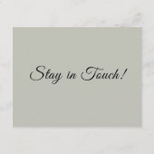 シンプルSage Green住所の変更を移動 エンクロージャーカード (裏面)