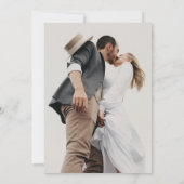 シンプルSage Green Script Photo結婚's 招待状 (裏面)