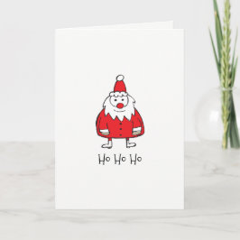 シンプルSanta (5" x 7")、標準の白い封筒。株式会社 シーズンカード
