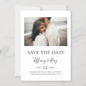 シンプルSaveエレガント The Date Magnetic招待状 マグネット招待状 (正面)