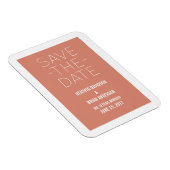 シンプルSave the Date Magnet, Orange マグネット (右側)