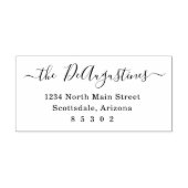 シンプルScriptおよびSerif差出人住所 ラバースタンプ (インプリント)