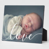 シンプルScriptエレガントベビー写真 フォトプラーク (側面)