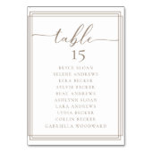 シンプルScriptクラシック結婚のテーブル番号 テーブルナンバー (正面)