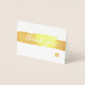 シンプルScriptブラシストロークのロカスタムゴ 箔カード (正面)