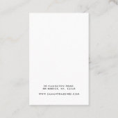 シンプルScriptモダンジュエリーイヤリング表示 名刺 (裏面)