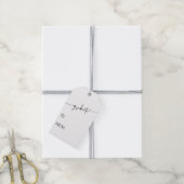 シンプルSCRIPT卒業生ギフトラベル ギフトタグ (より糸付き)