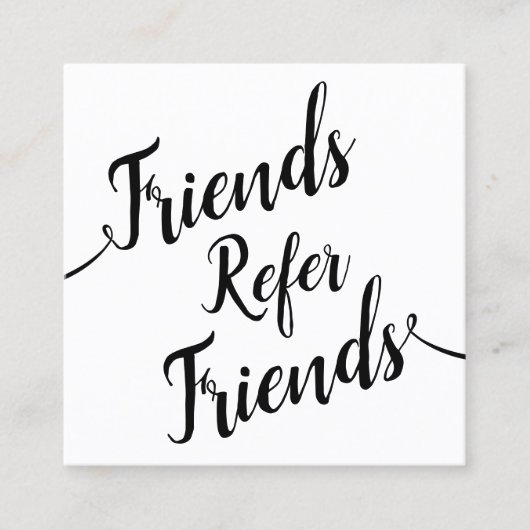 シンプルScript書道お客様の紹介 紹介カード (正面)
