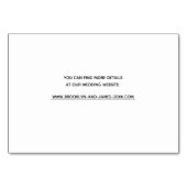 シンプルScript結婚 Accommodation Card テーブルナンバー (裏面)