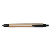 シンプルScript - 素朴 Kraft – 会社/イベント 黒ボールペン (裏面)